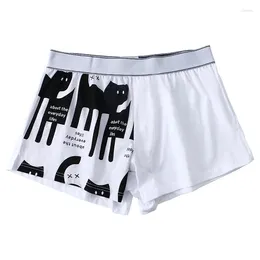 Underpants Men's Sexy Underwear For Young People Cotton Aro Pants Loose Oversized Boxer Shorts Breathable Skin Friendly Home Sleepwear Pant