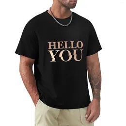 Men's Polos Joe Goldberg Hello You T-Shirt Blanks Summer Tops Customs T-shirts For Men Cotton