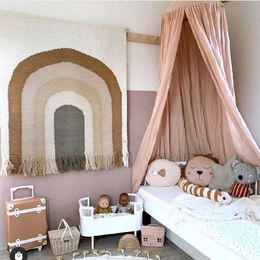 Baby Mosquito Net for Crib Bed Canopy Kids Cotton Hanging Dome Curtain Baby Mosquito Net Play Tent Children Room Decoration 240522