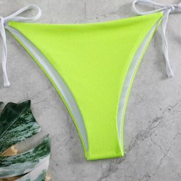 Women's Swimwear Strappy Bikini Stylish Lace-up Set For Women Push Up Summer Beachwear Sexy Brazilian Swimsuit With Contrast