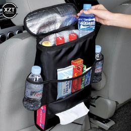 Storage Bags Car Seat Back Multi-Pocket Ice Pack Bag Hanging Organiser Collector Box Interior Accessories Black Stowing Tidying