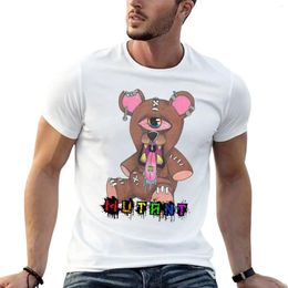 Men's Tank Tops Trippy Bear T-Shirt Boys T Shirts Short Sleeve Oversized For Men