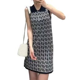 Fashion Dresses Designer Womens Summer dress sexy Tops Tank Dress Knitted Cotton U Neck Sleeveless Bodycon Mini Skirt