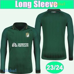 23 24 Club Leon Mens Long Sleeve Soccer Jerseys MORENO RUBIO RODRIGUEZ F. VINAS AMBRIZ W. TESILLO Special editions Green Football Shirts