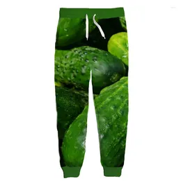 Men's Pants Fast Cucumbers 3D Print Causal Clothing Fashion Men Women Tracksuits Crewneck Hip Hop Plus Size S-7XL