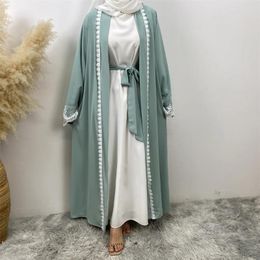 Ethnic Clothing Moderate Muslim Fashion Women's Dress Turkey Middle East Cardigan Robe Islamic Slim Embroidered
