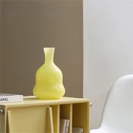 Vases Unique Glass Flowerpot Home Decor Accessories Irregular Shaped Hydroponic Vase Modern Living Room Table Ornaments Gifts