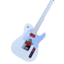 Classic whiteTEL electric guitar maple fingerboard peach blossom wood body New model special offer free shipping