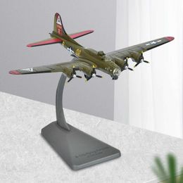 Aircraft Modle Alloy 1/200 B 17 Fighter Die Cast Model Birthday Gift Childrens Adult Toys and Base Retro Aircraft Model Bar Bedroom S2452355