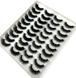 NEW 20 pairs 825mm fake Eyelashes 100 Mink Eyelashes Mink Lashes Natural Dramatic Volume lashes Extension False 3D Eyelashes H18092913