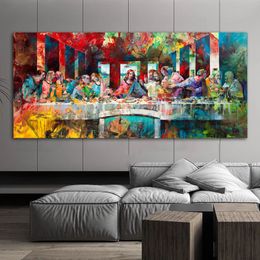 The Last Supper Canvas Prints Wall Art Pictures For Living Room Home Decor Indoor Decorations Abstract Portrait Famous Painting Egfht