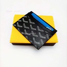 High Quailty Men Women Credit Designer Card Holder Classic Mini Bank Cardholder Small Slim Coated Canvas Wallet with Box Holder 28 holder