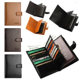 Wallets Leather Certificate Storage Bag Travel Accessories Men Purse Passport Holder Women Mony Protective Cover