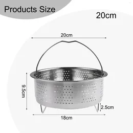 Double Boilers Steamer Basket Pot 1pcs Home Stainless Steel Small Kitchen Appliances For Pressure Cooker Steam