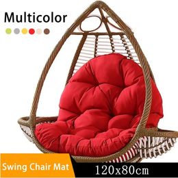 Balcony Egg Chair Cushion Seat Pad Swing Hanging Chair Mat Pillow Patio Garden Outdoor Thickened Hammock Rocking Chair for Home 240514