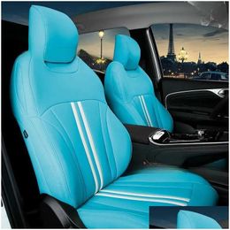 Car Seat Covers Ers Er Fly Surrounded Business Cushion Four Seasons General Pvc Q240326 Drop Delivery Automobiles Motorcycles Interior Ote5K