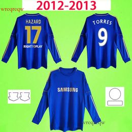 2012 2013 RETRO cfc soccer jerseys Gold long sleeve full vintage HAZARD TORRES MATA LAMPARD DAVID LUIZ TERRY 12 13 football shirts classic blue home RAMIRES