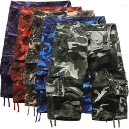 Men's Pants Exclusive Loose Camouflage Cargo Shorts With Multiple Pockets For Summer