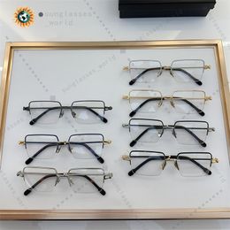 Square Semi Rimless Top quality luxury sunglasses anti blue light men eyeglasses FG50135U square clear lens men retro classic high with