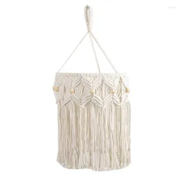 Tapestries Hand Woven Macrame Lamp Shade Boho Light Cover Tassel Hanging Home Living