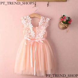 Großhandel Prinzessin Kleinkind Kinderkindmädchen Tutu Kleid Spitze Tüll Party Hochzeits Geburtstagskleider für Mädchen Sommer Ärmel und Mädchen 670 F78