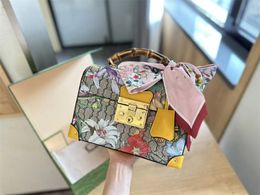 Designer Bag Luxury Shoulder Bag Bamboo Handle Joint Small Box Berry Padlock Bamboo Joint Handbag Cross body Wallet genuine leather handbags