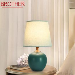 Table Lamps BROTHER Touch Dimmer Lamp Contemporary Ceramic Desk Light Decorative For Home Bedroom