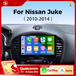 Car Dvd Radio Android Auto Radio Carplay for Nissan Juke 2010-2014 Car Radio Multimedia Player WIFI 4G DSP 2 Din