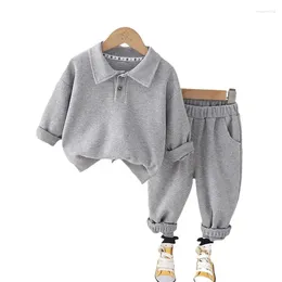 Clothing Sets Summer Baby Boys Clothes Toddler Cotton Long Sleeve Polo T-Shirt Shorts 2Pcs Children Casual Outfits 1-5Y