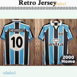 2000 Gremio Mens Retro Soccer Jerseys RONALDINHO ZINHO NENE WARLEY Home Football Shirts Camisetas de futebol Short Sleeve Adult Uniforms