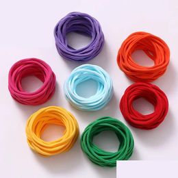 Hair Accessories 100Pcslot Baby Girl Diy Stretchy Skinny Nylon Elastic Supper Soft Headband Infant Headwear Items 231019 Drop Delivery Dhrgb