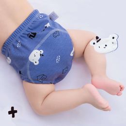 3PCS Waterproof Reusable Cotton Training Pants Infant Cartoon Shorts Underwear Baby Cloth Diaper Nappies Panties Nappy Changing 65387