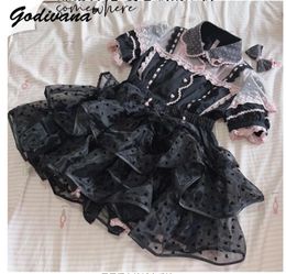 Skirts Original Design 2024 Spring And Summer Floating Pumpkin Pants Lolita Small Crinoline Organza Cake