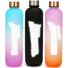 Water Bottles Arrival 6 Gradient Color 1000ml Direct Factory Price Wholesale Clearance Pirce Clover Nutrition Plastic Sports Bottle