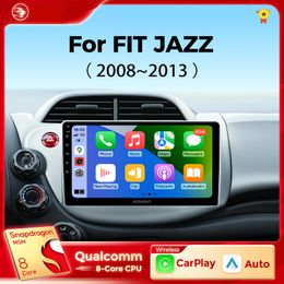 Car dvd Stereo Radio Multimedia Wireless Carplay Android Auto for HONDA FIT JAZZ 2008 2009 2010 2011 2012 2013 2 DIN GPS