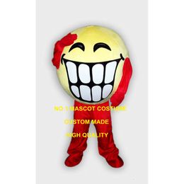 Happy Face Teeth Mascot Costume Adult Cartoon Character Advertising Smile Cosply Mascotte Fancy Dress Carnival Kits 1852 Mascot Costumes