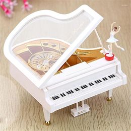 Decorative Figurines Ballet Dancing Girl Piano Music Box Children's Birthday Gift Romantic Home Furnishings