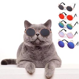 Dog Apparel 50PC/Lot Cat Sunglasses Cute Ears Glasses Accessories For Small Dogs Eye-wear Protection Pet Pos Props