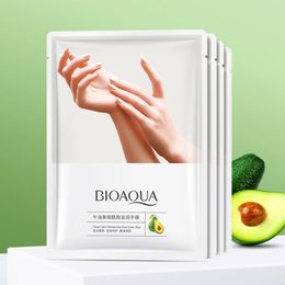 5 Pairs BIOAQUA Avocado Hand Mask Moisturizing Exfoliating Firming Nourishing Masks Hands Skin Care Products 240517