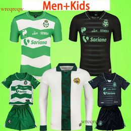 23/24 Club Santos Laguna Soccer Jerseys 2023 2024 Men set Kids kit Mexican Shirt GK Away home Special Edition football uniform Sale LIGA MX boys long sleeve