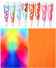 Sheet Nail Sticker Butterfly Series Sticke Transfer Lovely Decals Decoration Nail Art Accessories DIY Design6888984