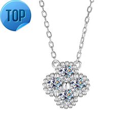 Jewellery Wholesale Gold Plated Jewelry Women Necklace Gemstone Sterling Silver 925 Pendant Moissanite Chain