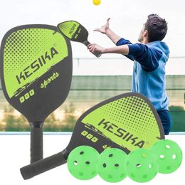 Professional Pickleball Paddles Comfort Grip with Bag 4 Balls Racquets 240507
