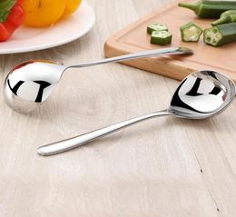 Spoons Korean Stainless Steel Thickening Spoon Creative Long Handle El Pot Soup Ladle Home Kitchen Essential Tools H21258964