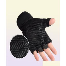 Weight Lifting Gloves Dumbbells Workout Glove Wrist Support Anti Slip Gym Fitness Breathable For Body Building Cross Training Drop Del Otsu6