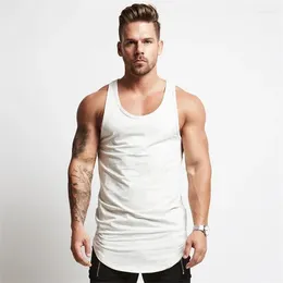 Men's Tank Tops Fashion 2024 Brand Gyms Wear Muscle Cotton For Men Solid Sleeveless Vest Sportswear Stringer Male