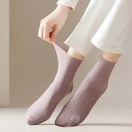 Women Socks Holiday Gift Girls Any Cut Summer Seamless Ice Silk Hosiery Pile Middle Tube Women's