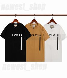 2022 spring summer Mens TShirts t shirt designer luxury tshirt 1921 big letter Classic fashion womens clothes round neck casual c9598899