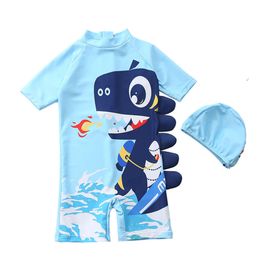 Boys 2024 Dinosaur UV Baby Bathing Kids One Piece Swimming Suit Toddler Boy Swimsuits Bath Clothes Children's Swimsuit L2405