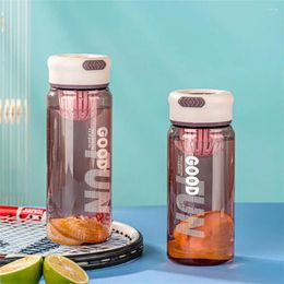 Water Bottles Large-capacity Cute Transparent Plastic Tea Strainer Cup High Temperature Resistance Milk Outdoor Sports